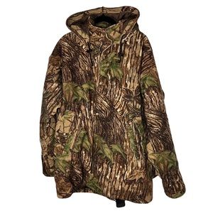 Vintage Cabella's x Realtree Microfleece DryPlus Quilted Jacket W/Removable Hood